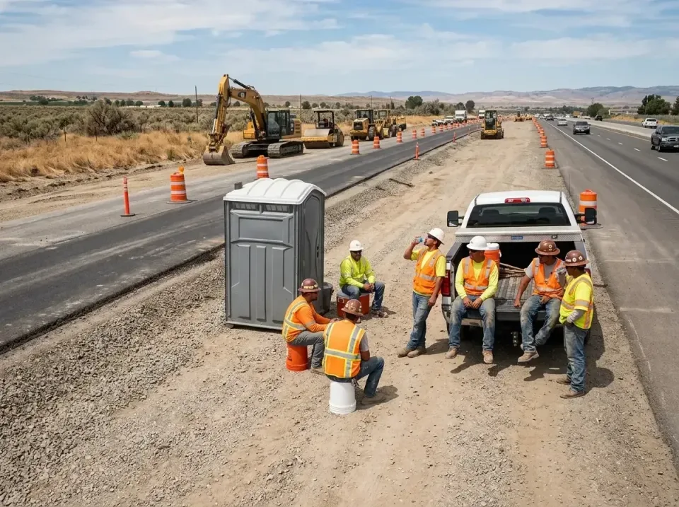 highway-road-construction-crew-007 — frequently asked questions, Porta Potty and Restroom Rentals in Pacifica, CA
